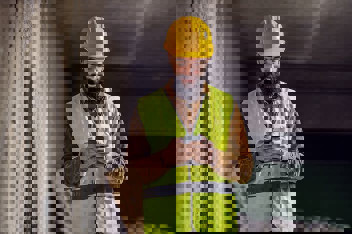 Deskless worker connecting through their mobile