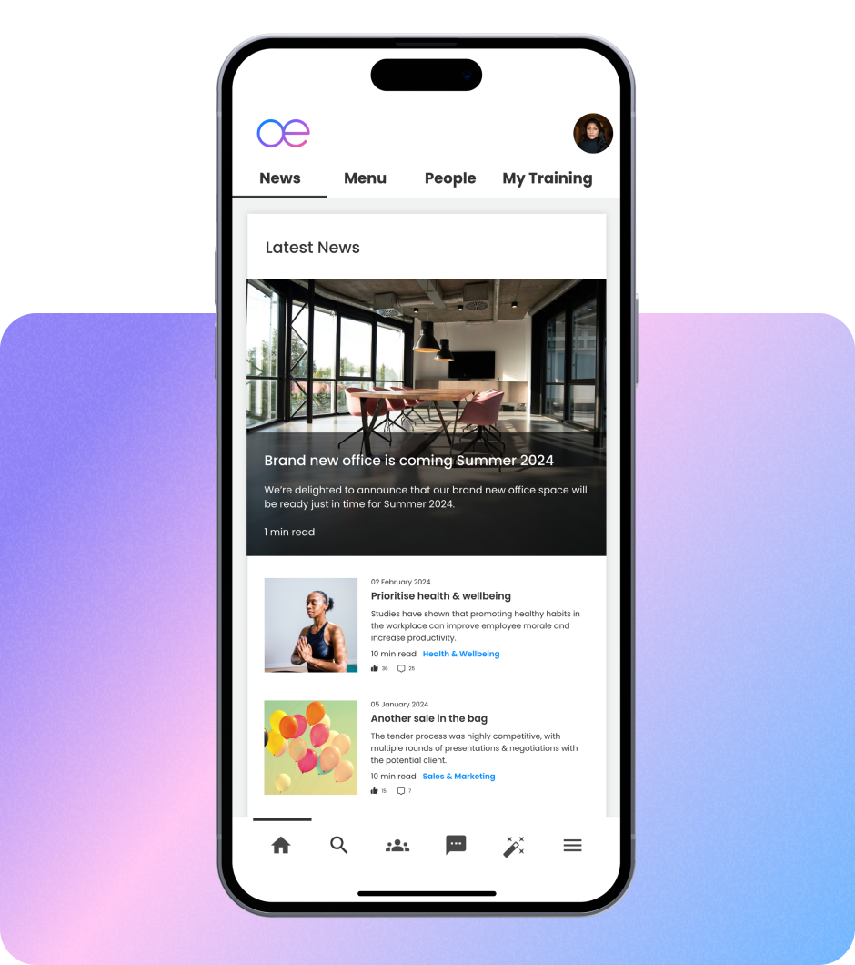 Segmented internal comms