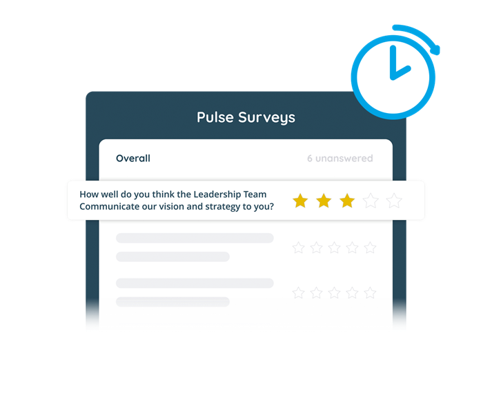 screenshot of Oak pulse surveys