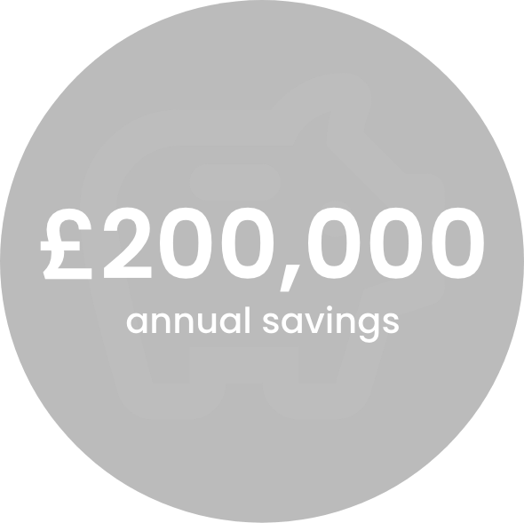 £200,000 annual savings